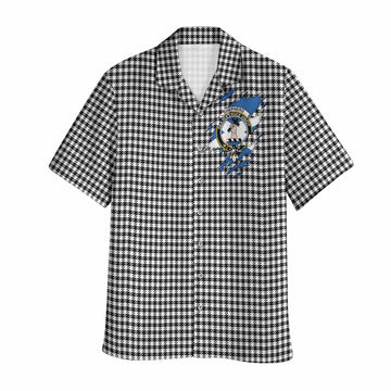 Shepherd Clan Crest In Me Tartan Hawaiian Shirt Scotland Flag Style