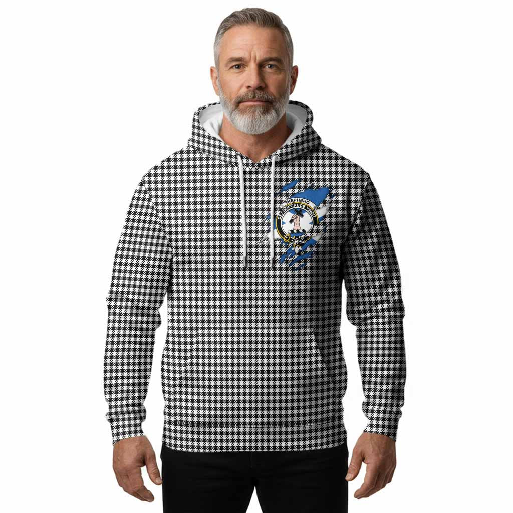 Shepherd Clan Crest In Me Tartan Hoodie Scotland Flag Style