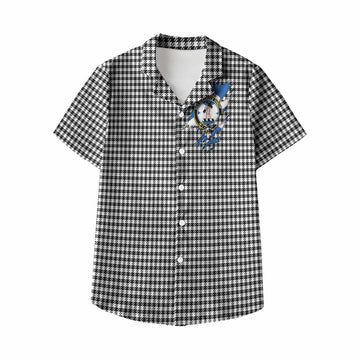 Shepherd Clan Crest In Me Tartan Kid Hawaiian Shirt Scotland Flag Style