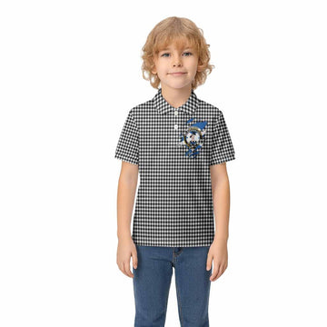 Shepherd Clan Crest In Me Tartan Kid Polo Shirt Scotland Flag Style