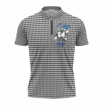 Shepherd Clan Crest In Me Tartan Zipper Polo Shirt Scotland Flag Style