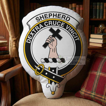 Shepherd Clan Crest Shaped Throw Pillow, Scottish Clan Badge Decorative Pillow
