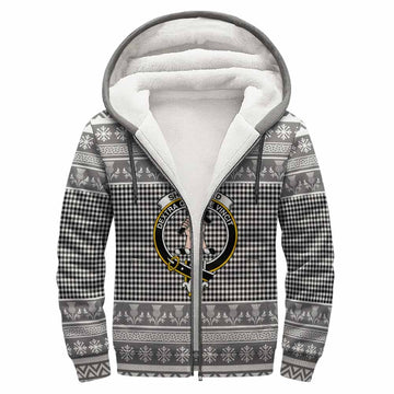 Shepherd Clan Tartan Christmas Fleece Hoodie with Family Crest