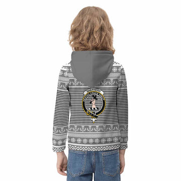 Shepherd Clan Tartan Christmas Kid Hoodie with Family Crest