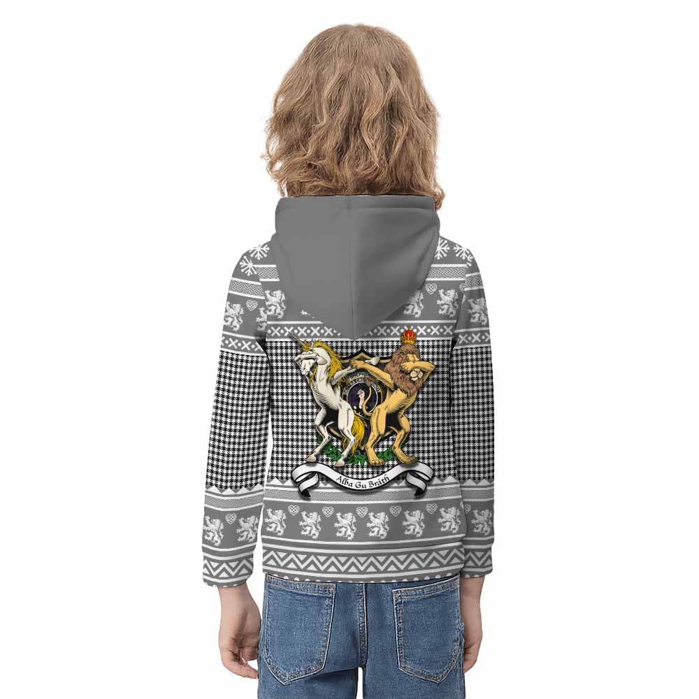 Shepherd Clan Tartan Crest Christmas Kid Hoodie Coat of Arms Funny Style - Tartan Vibes Clothing
