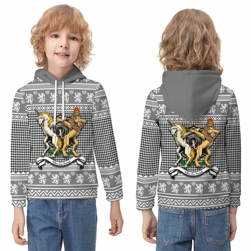 Shepherd Clan Tartan Crest Christmas Kid Hoodie Coat of Arms Funny Style - Tartan Vibes Clothing