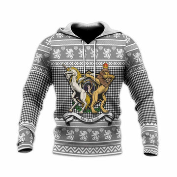 Shepherd Clan Tartan Crest Christmas Knitted Hoodie Coat of Arms Funny Style
