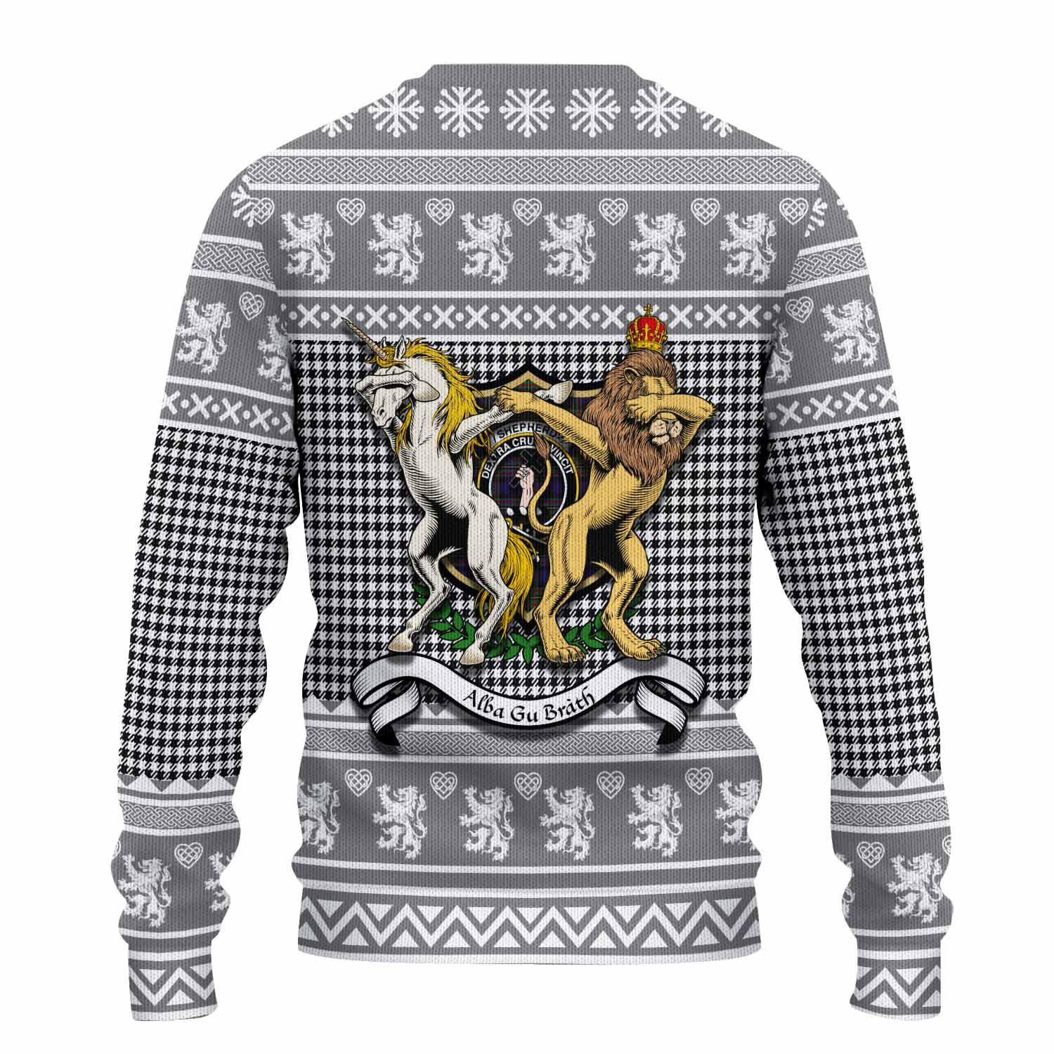 Shepherd Clan Tartan Crest Christmas Ugly Sweater Coat of Arms Funny Style - Tartan Vibes Clothing
