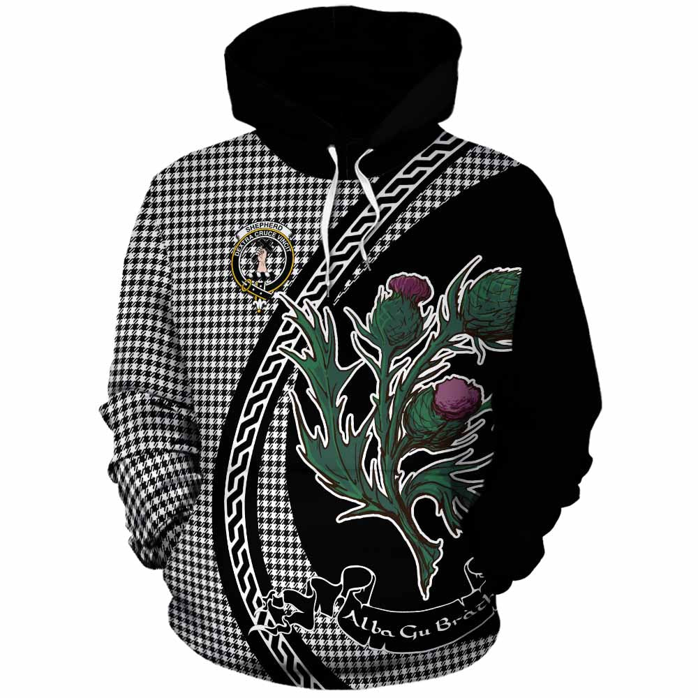 Shepherd Family Crest Tartan Cotton Hoodie Alba Thistle Inspired - Tartan Vibes Clothing