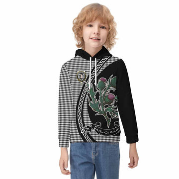 Shepherd Family Crest Tartan Kid Hoodie Alba Thistle Inspired