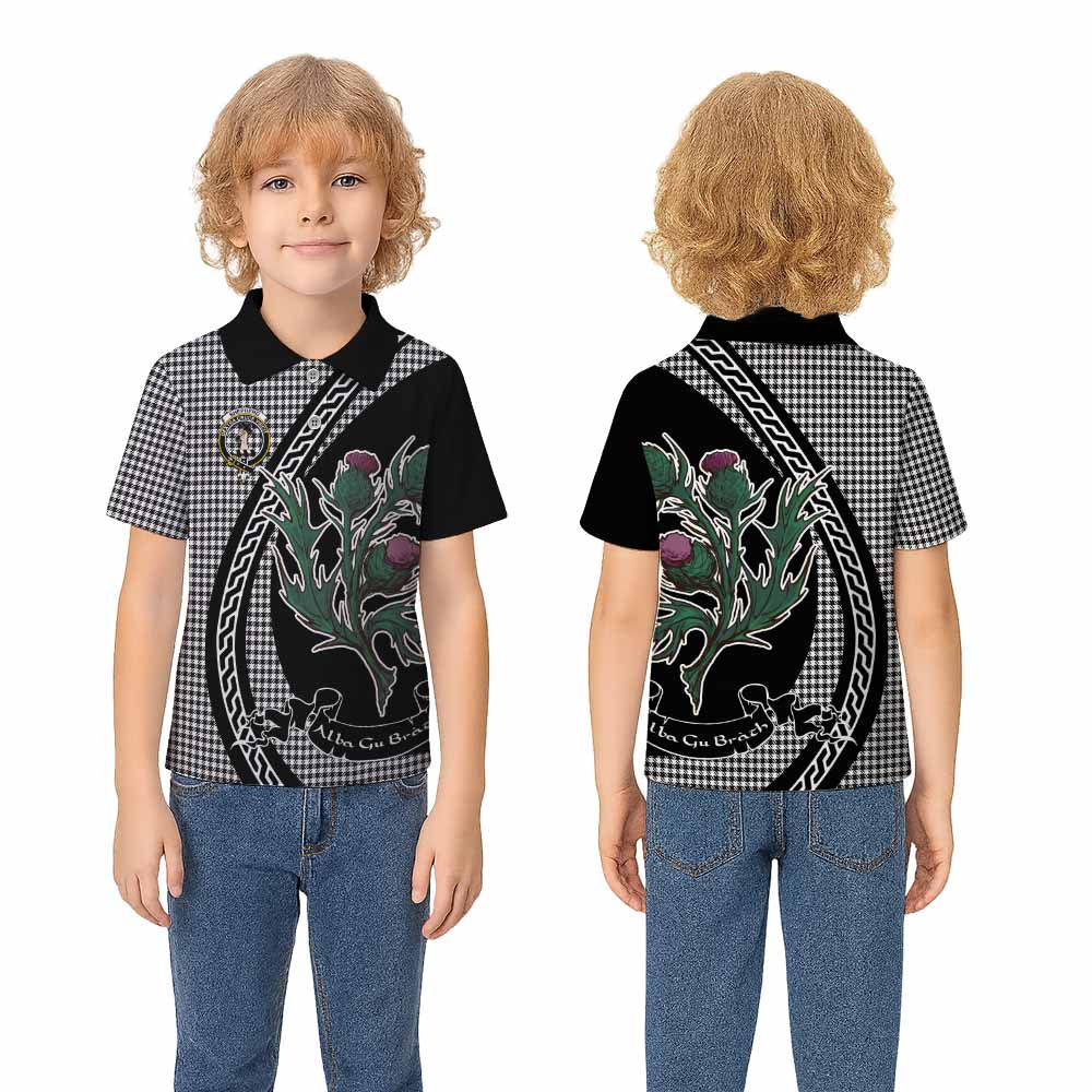 Shepherd Family Crest Tartan Kid Polo Shirt Alba Thistle Inspired - Tartan Vibes Clothing