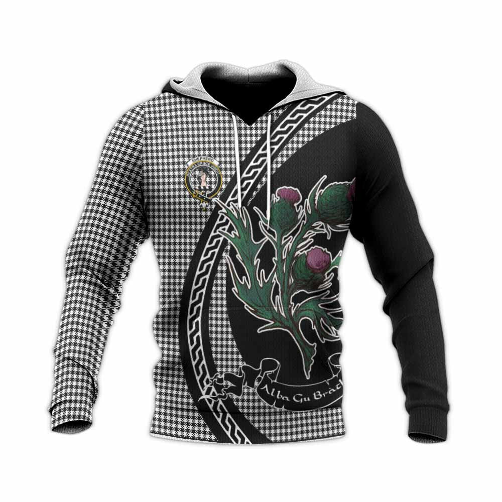 Shepherd Family Crest Tartan Knitted Hoodie Alba Thistle Inspired - Tartan Vibes Clothing