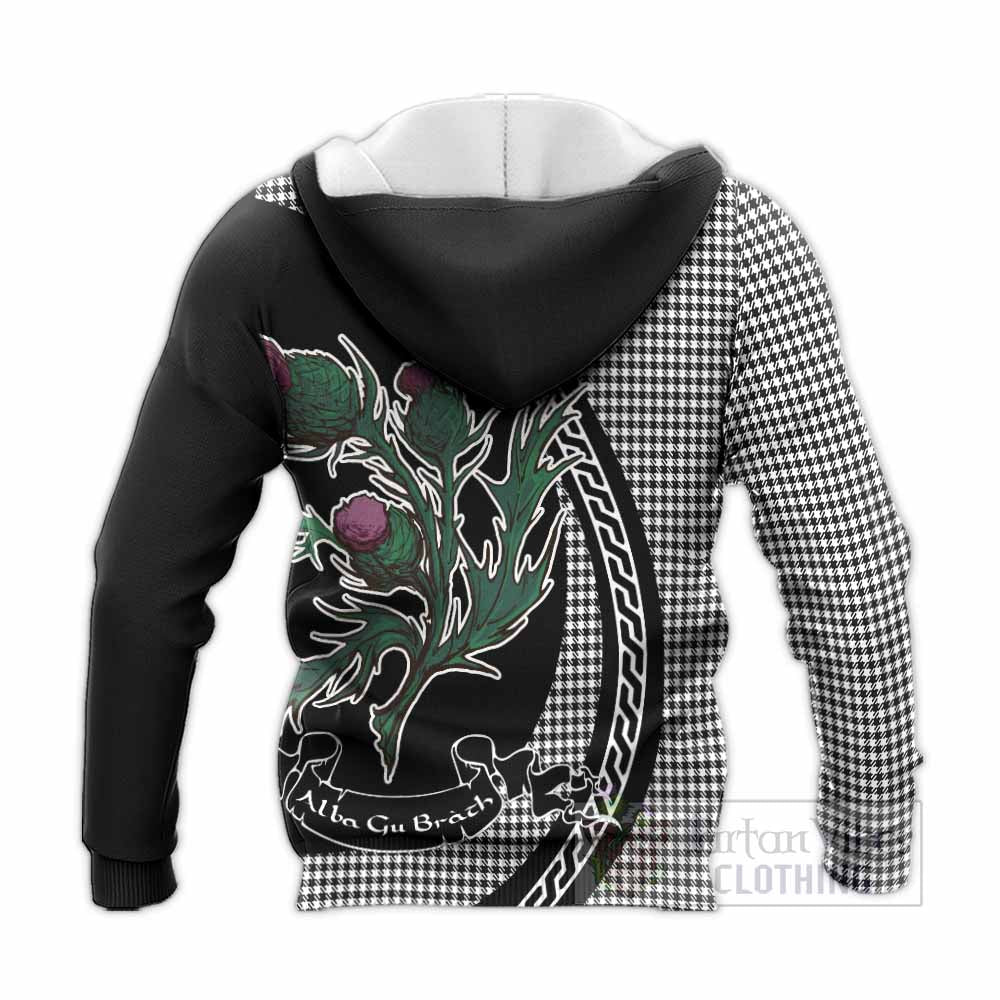 Shepherd Family Crest Tartan Knitted Hoodie Alba Thistle Inspired - Tartan Vibes Clothing