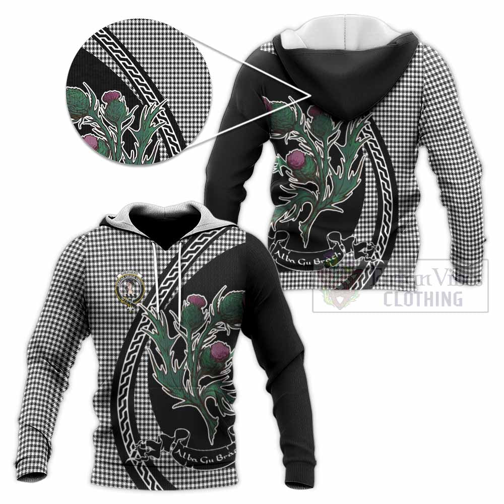 Shepherd Family Crest Tartan Knitted Hoodie Alba Thistle Inspired - Tartan Vibes Clothing