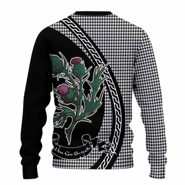 Shepherd Family Crest Tartan Knitted Sweater Alba Thistle Inspired