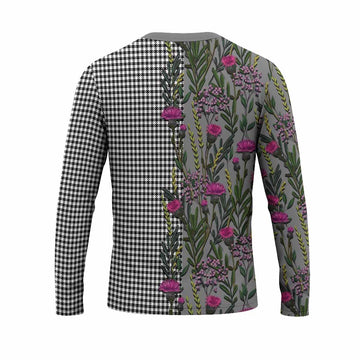 Shepherd Family Crest Tartan Long Sleeve T-Shirt Scottish Thistle Flower Pattern Half Style - Tartan Vibes Clothing