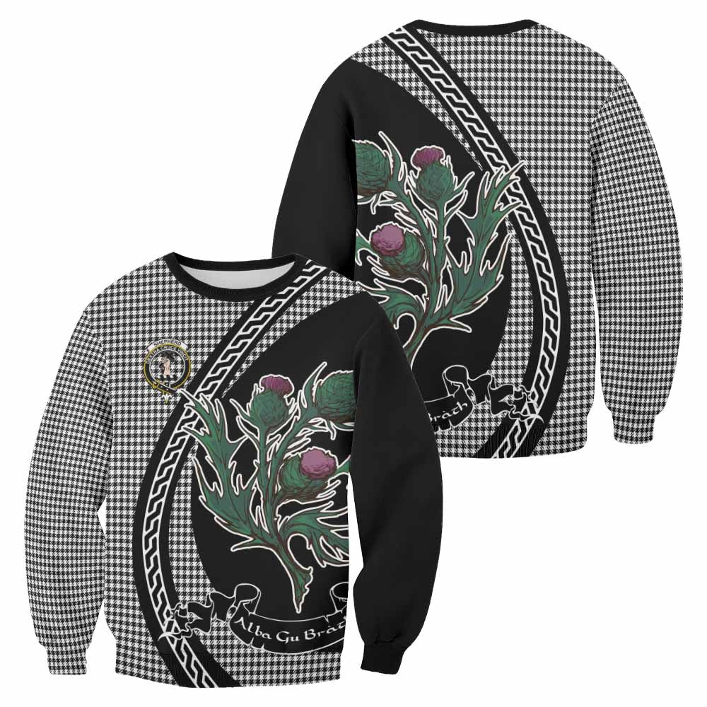 Shepherd Family Crest Tartan Sweatshirt Alba Thistle Inspired - Tartan Vibes Clothing
