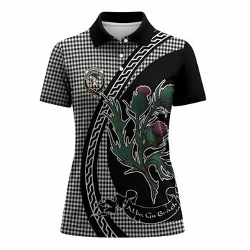 Shepherd Family Crest Tartan Women Polo Shirt Alba Thistle Inspired - Tartan Vibes Clothing
