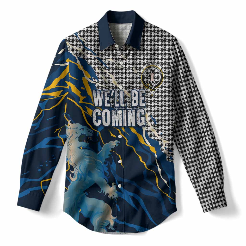 Shepherd Scotland Tartan Women Casual Shirt WC2026 Football - We'll Be Coming