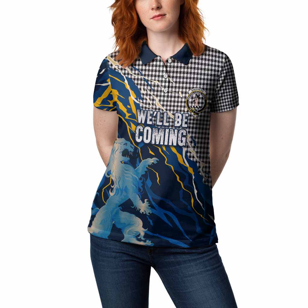 Shepherd Scotland Tartan Women Polo Shirt WC2026 Football - We'll Be Coming
