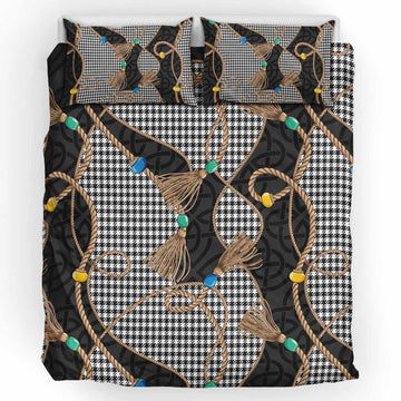 Shepherd Scottish Tartan Twisted Ropes Stylized Bedding Set UK Bedding Set UK King 91*87 inch - Tartan Vibes Clothing