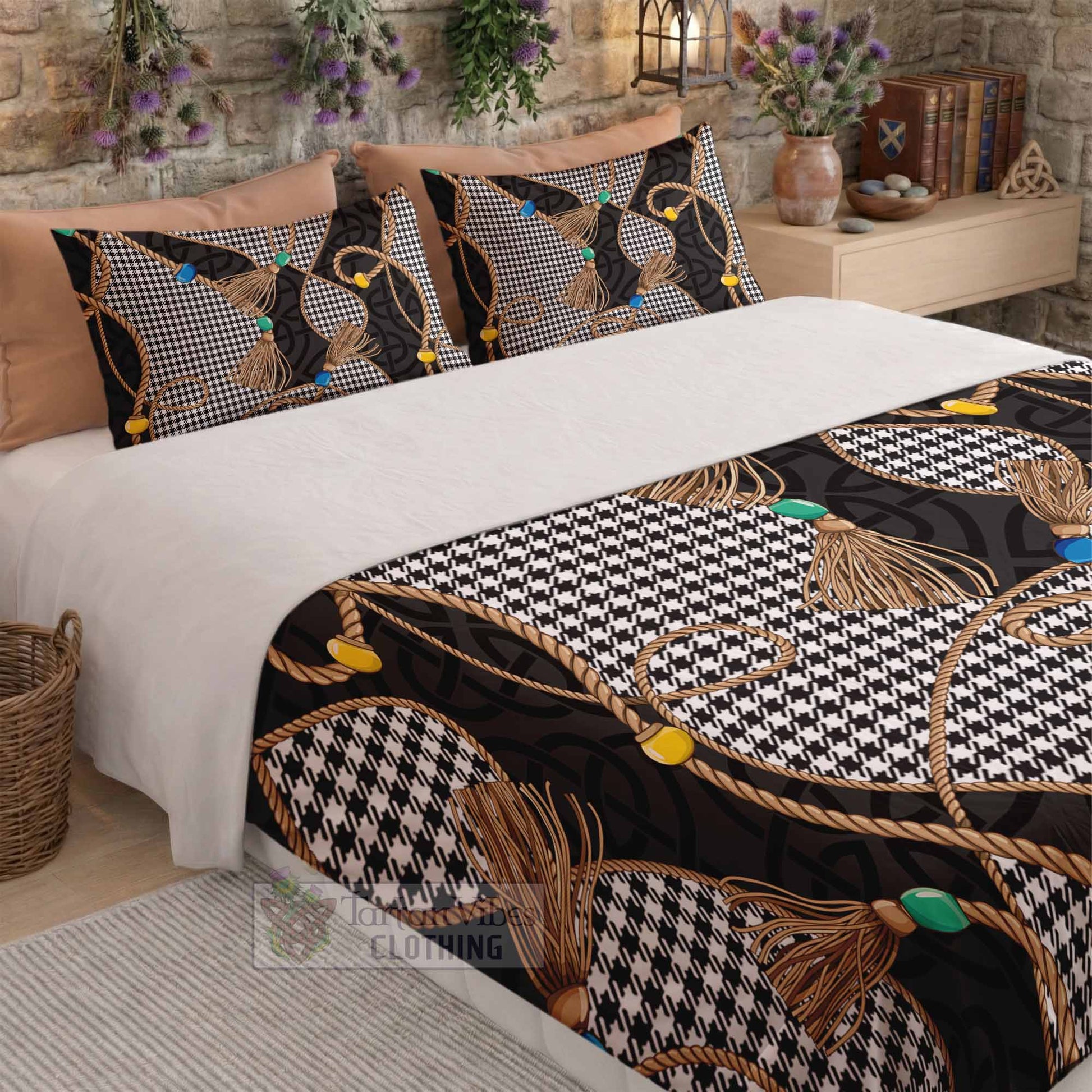 Shepherd Scottish Tartan Twisted Ropes Stylized Bedding Set - Tartan Vibes Clothing