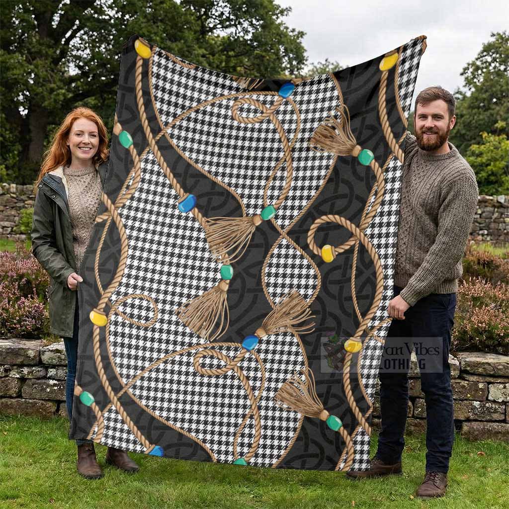 Shepherd Scottish Tartan Twisted Ropes Stylized Blanket - Tartan Vibes Clothing