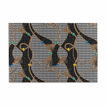 Shepherd Scottish Tartan Twisted Ropes Stylized House Flag 48*72 inch (120*180 cm) - Tartan Vibes Clothing