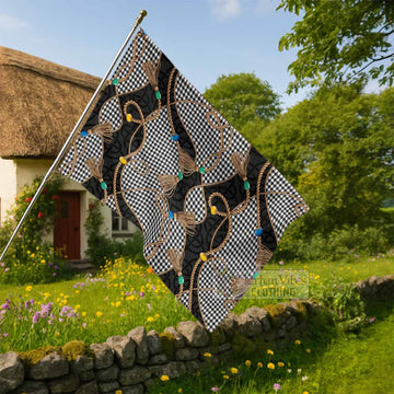 Shepherd Scottish Tartan Twisted Ropes Stylized House Flag - Tartan Vibes Clothing