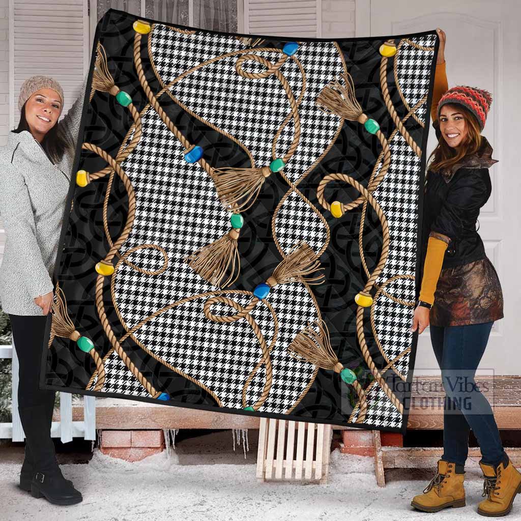 Shepherd Scottish Tartan Twisted Ropes Stylized Premium Quilt - Tartan Vibes Clothing