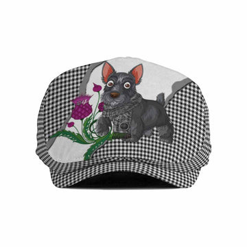 Shepherd Scottish Terrier Tartan Flat Cap, Jeff Cap Thistle Heritage Art