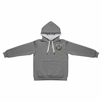 Shepherd Tartan Accent Kid Hoodie with Family Crest