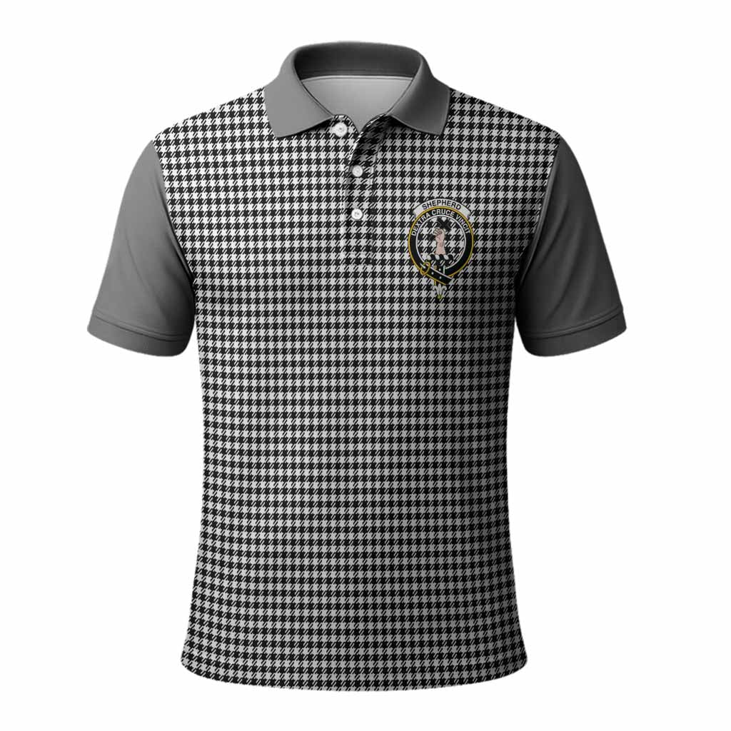 Shepherd Tartan Accent Polo Shirt with Family Crest