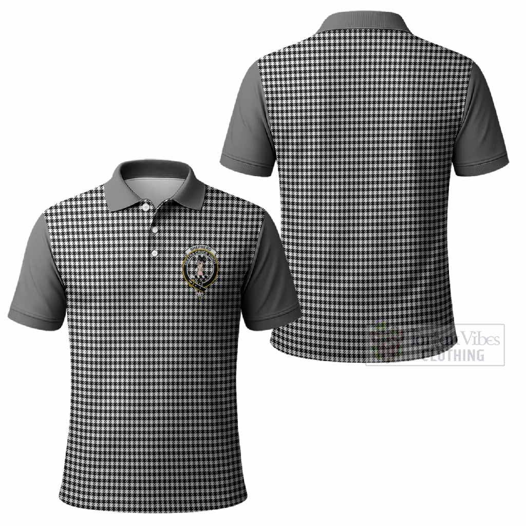 Shepherd Tartan Accent Polo Shirt with Family Crest