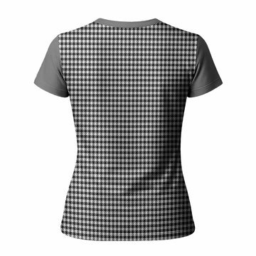 Shepherd Tartan Accent Women T shirt with Family Crest