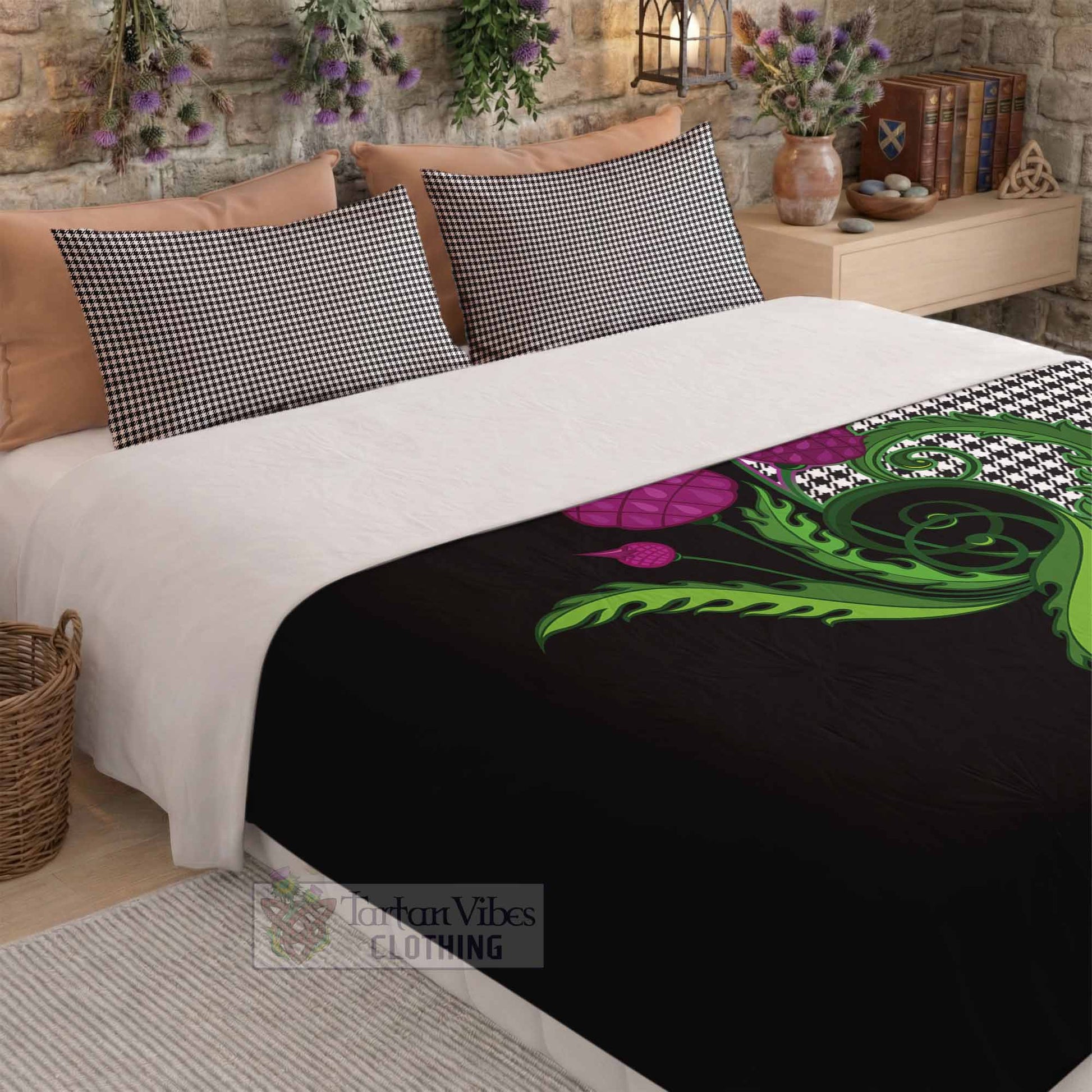 Shepherd Tartan Bedding Set Traditional Scottish Thistle - Tartan Vibes Clothing
