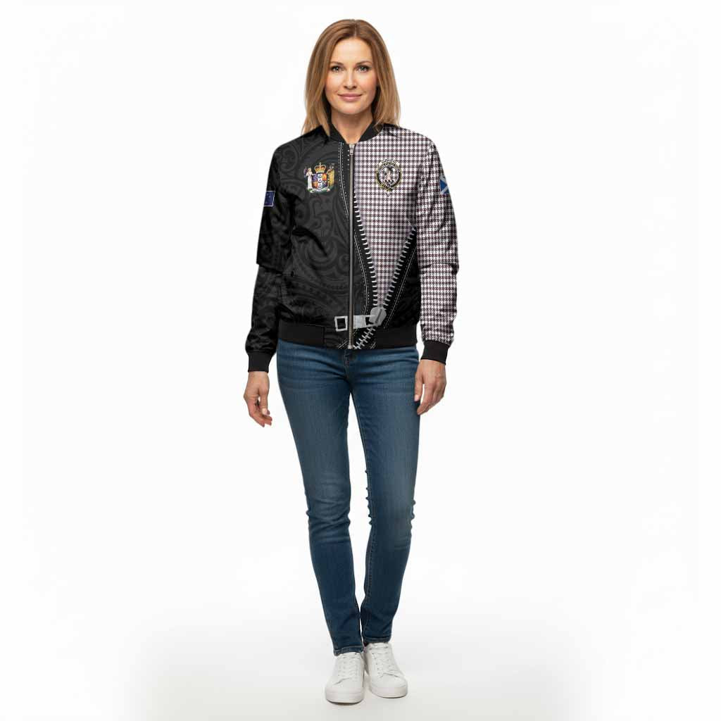 Shepherd Tartan Bomber Jacket New Zealand Pattern Unique Zipper Stylized