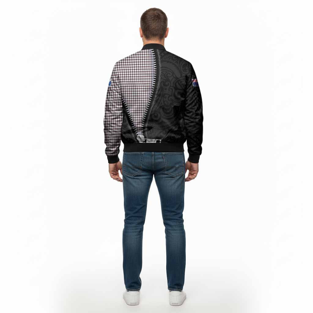 Shepherd Tartan Bomber Jacket New Zealand Pattern Unique Zipper Stylized