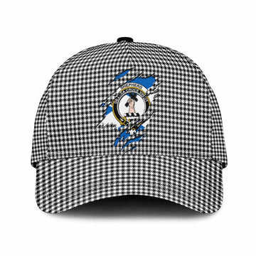 Shepherd Tartan Classic Cap with Family Crest In Me Style