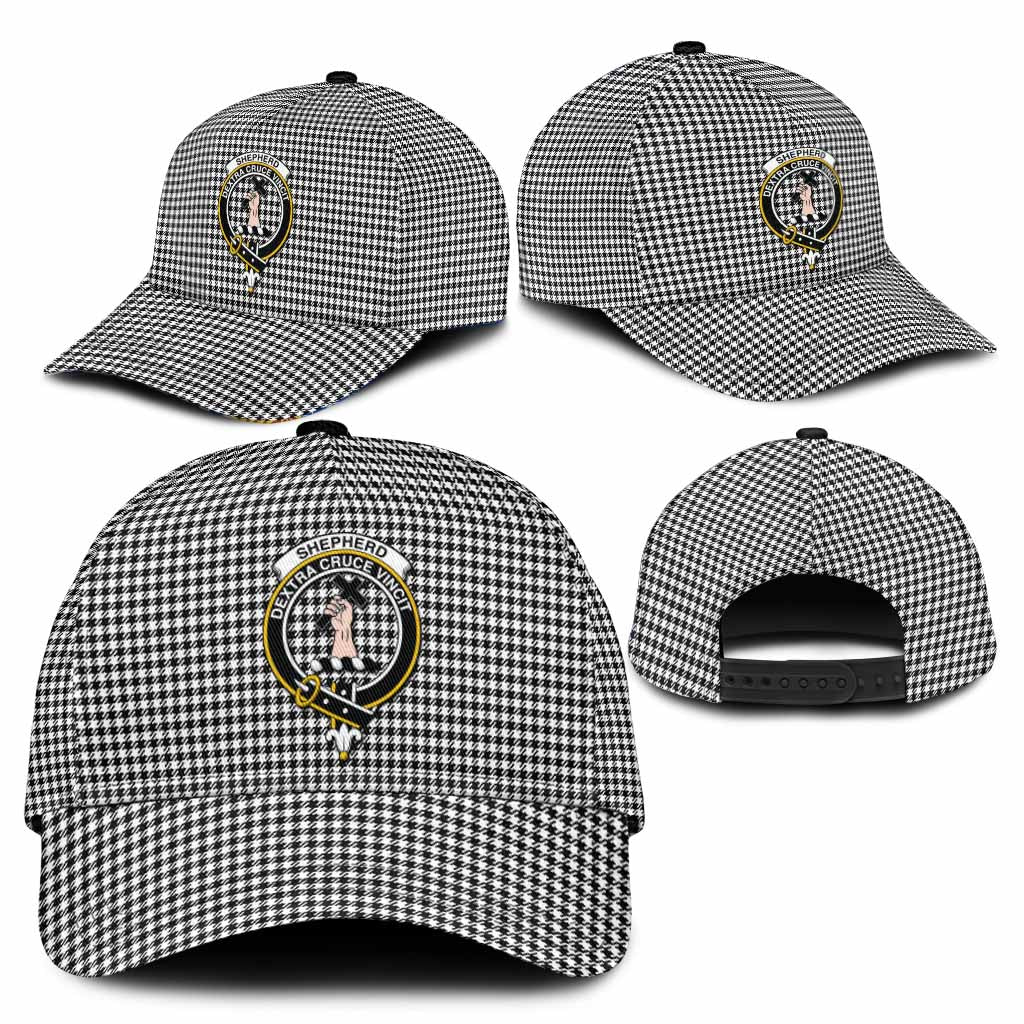 Shepherd Tartan Classic Cap with Family Crest
