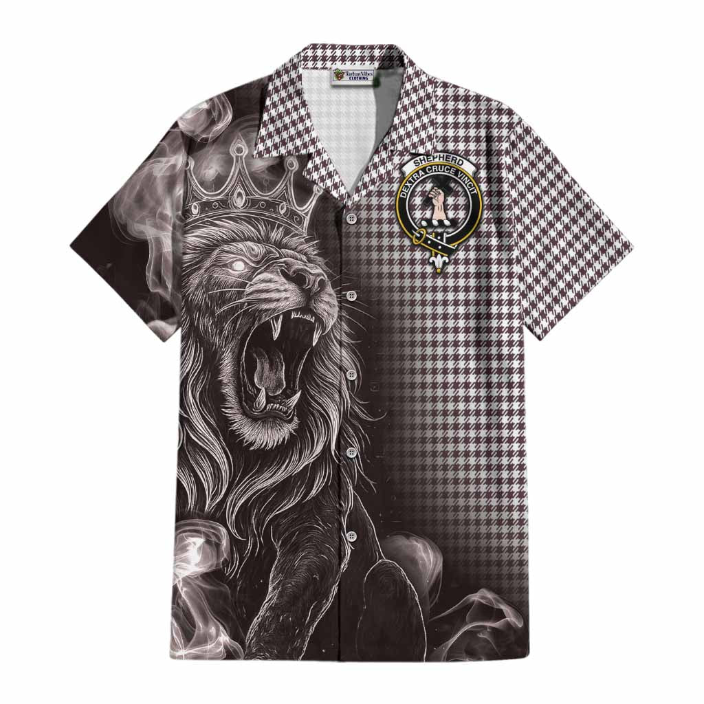 Shepherd Tartan Cotton Hawaiian Shirt Roaring Lion Heritage