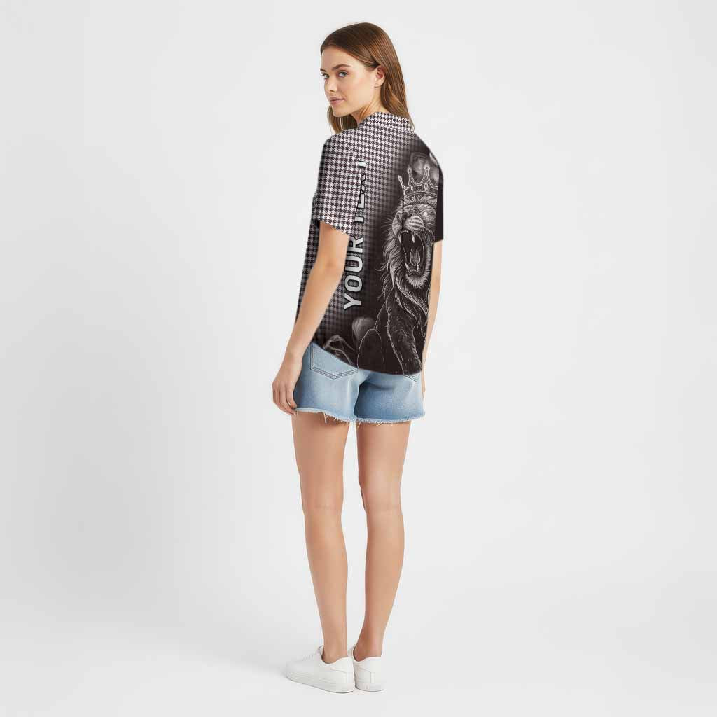 Shepherd Tartan Cotton Hawaiian Shirt Roaring Lion Heritage