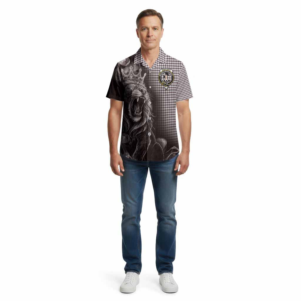 Shepherd Tartan Cotton Hawaiian Shirt Roaring Lion Heritage