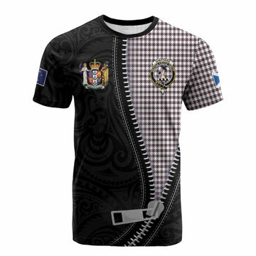 Shepherd Tartan Cotton T-shirt New Zealand Pattern Unique Zipper Stylized