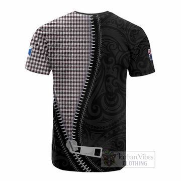 Shepherd Tartan Cotton T-shirt New Zealand Pattern Unique Zipper Stylized