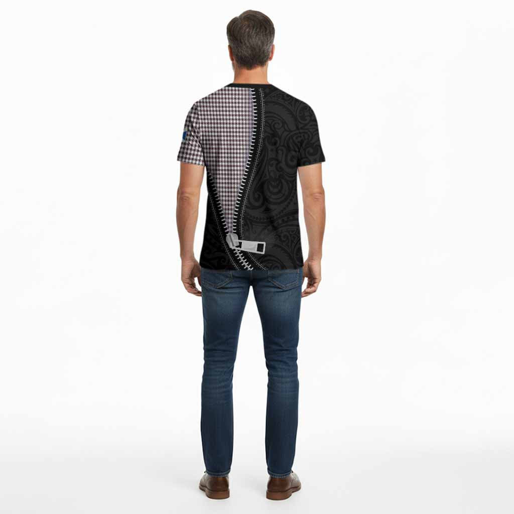 Shepherd Tartan Cotton T-shirt New Zealand Pattern Unique Zipper Stylized