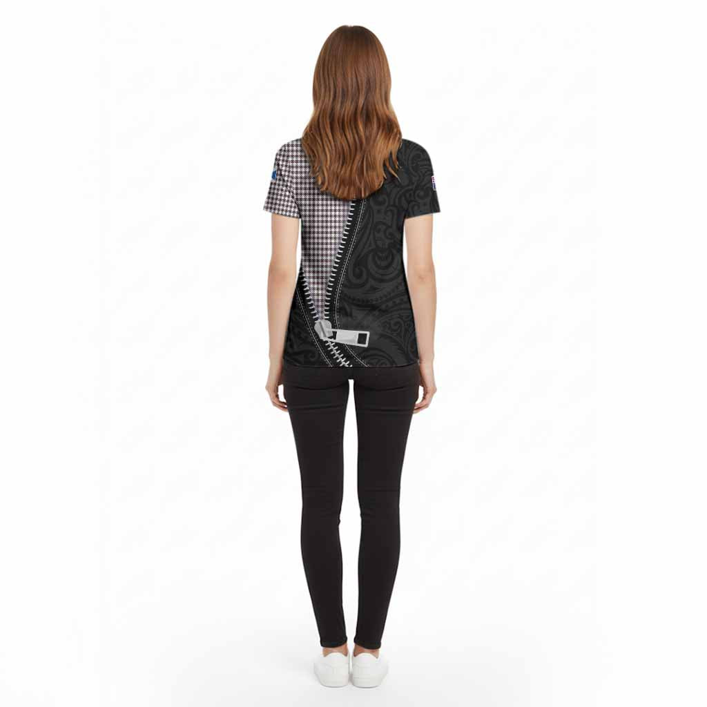 Shepherd Tartan Cotton T-shirt New Zealand Pattern Unique Zipper Stylized