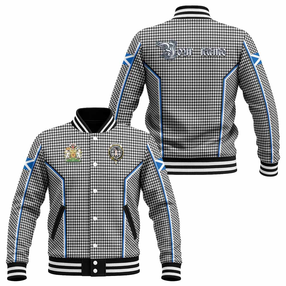 Shepherd Tartan Crest Baseball Jacket Scotland Coat of Arm Flag Style - Tartan Vibes Clothing