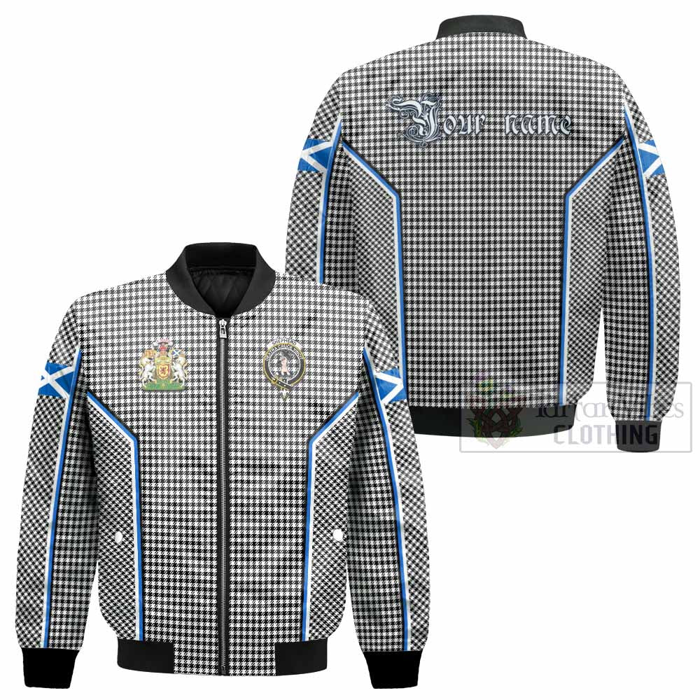 Shepherd Tartan Crest Bomber Jacket Scotland Coat of Arm Flag Style - Tartan Vibes Clothing