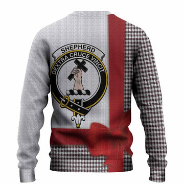 Shepherd Tartan Crest Christmas Christmas Ugly Sweater Highland Cow Bagpipes Coquette Bow Style